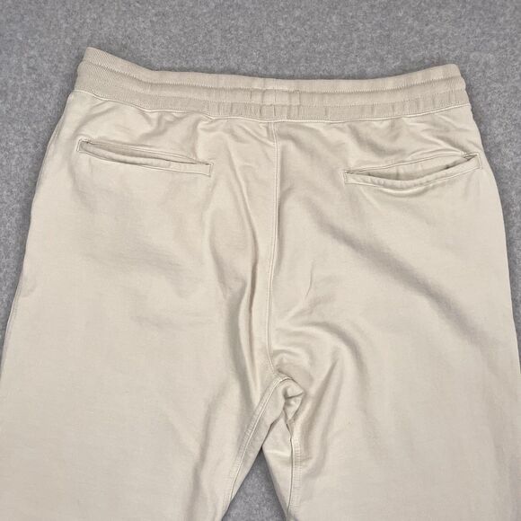 Buck Mason Sweatpants Mens XL Ivory Brushed Loopback French Terry Lounge Pants - Picture 12 of 12